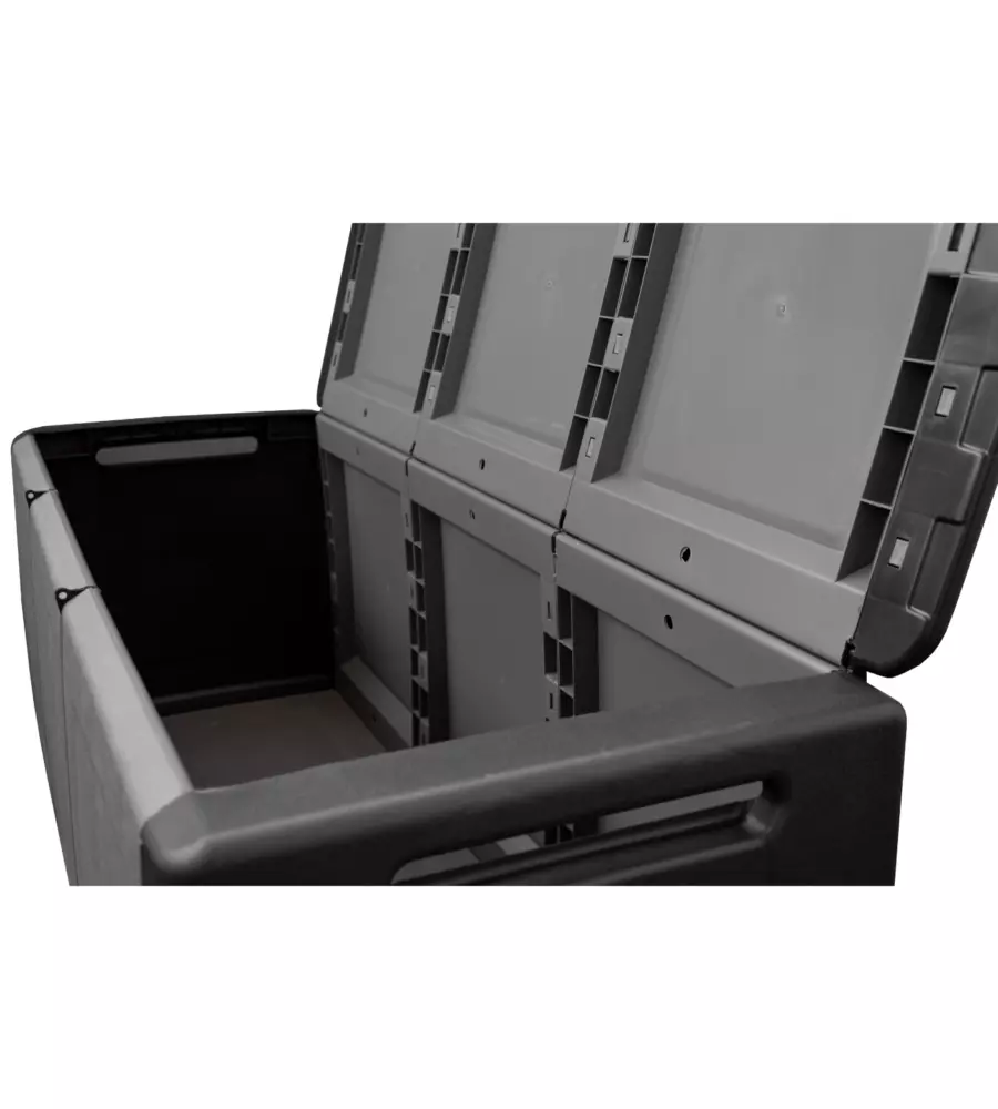 BAULE DA ESTERNO ARTPLAST "CUBE" IN POLIPROPILENE NERO 330 LT 132X53X57 CM