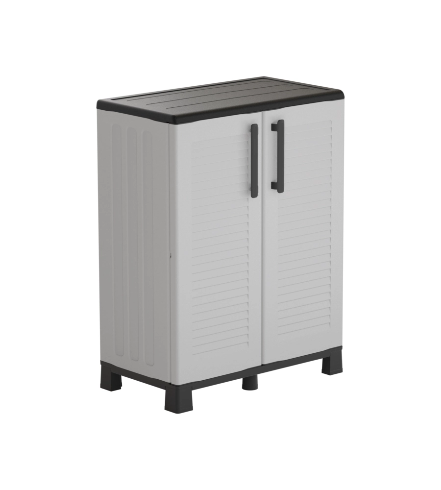 ARMADIO BASSO ARTPLAST "FAMILY" IN POLIPROPILENE GRIGIO 68X37X90 CM