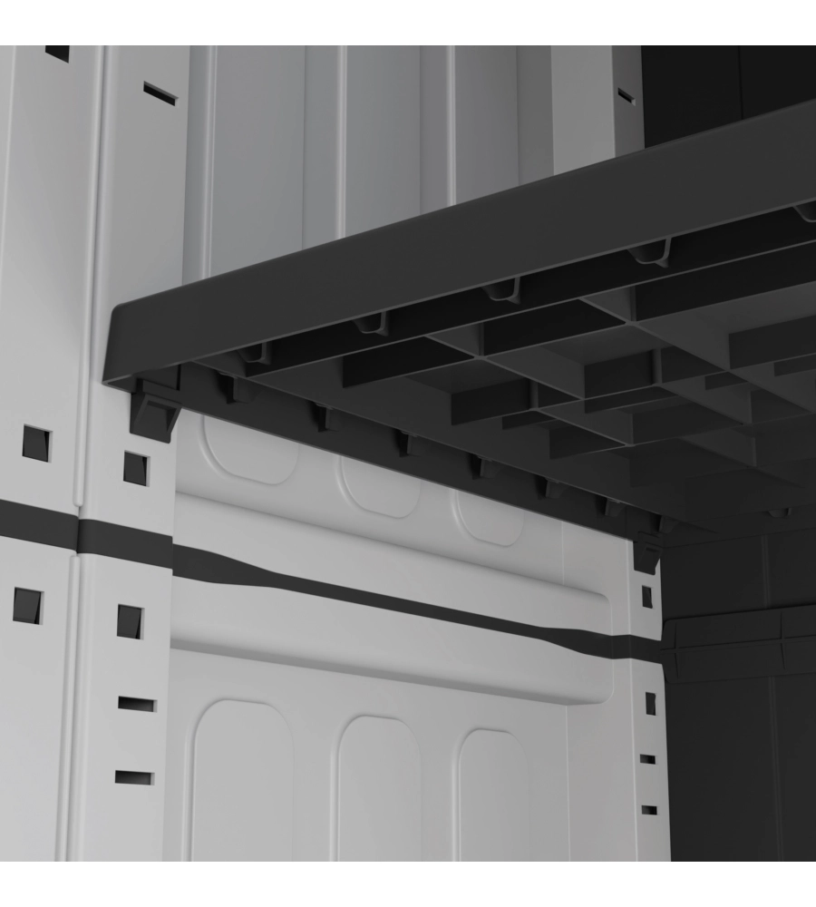 ARMADIO BASSO ARTPLAST "FAMILY" IN POLIPROPILENE GRIGIO 68X37X90 CM