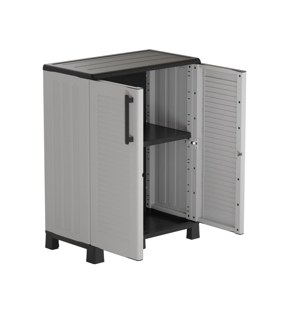 ARMADIO BASSO ARTPLAST "FAMILY" IN POLIPROPILENE GRIGIO 68X37X90 CM