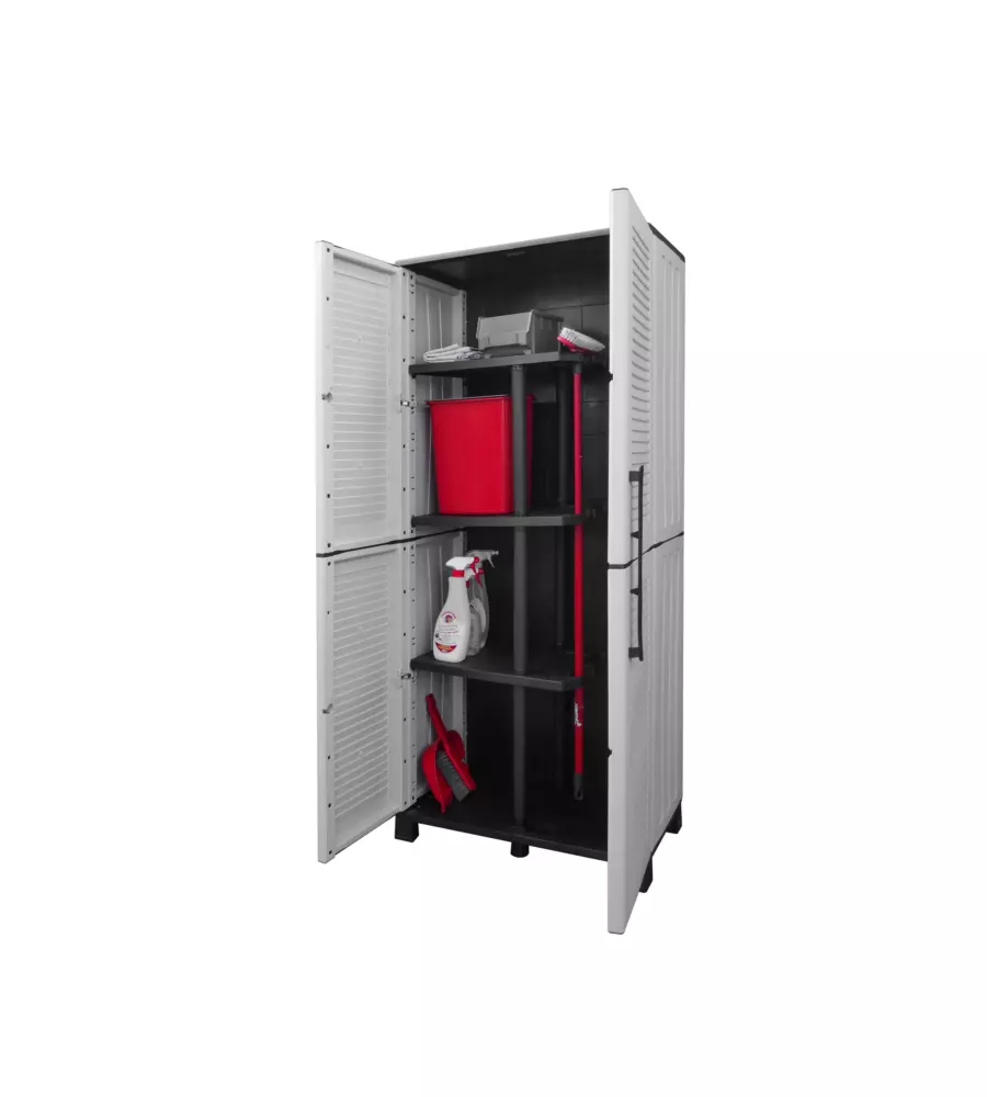 ARMADIO PORTASCOPE ARTPLAST "FAMILY" IN POLIPROPILENE GRIGIO 68X37X169 CM