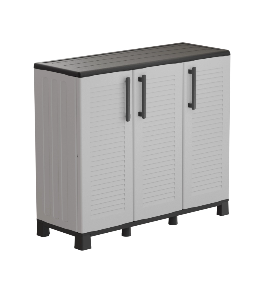 ARMADIO BASSO ARTPLAST "FAMILY" IN POLIPROPILENE GRIGIO 102X37X90 CM