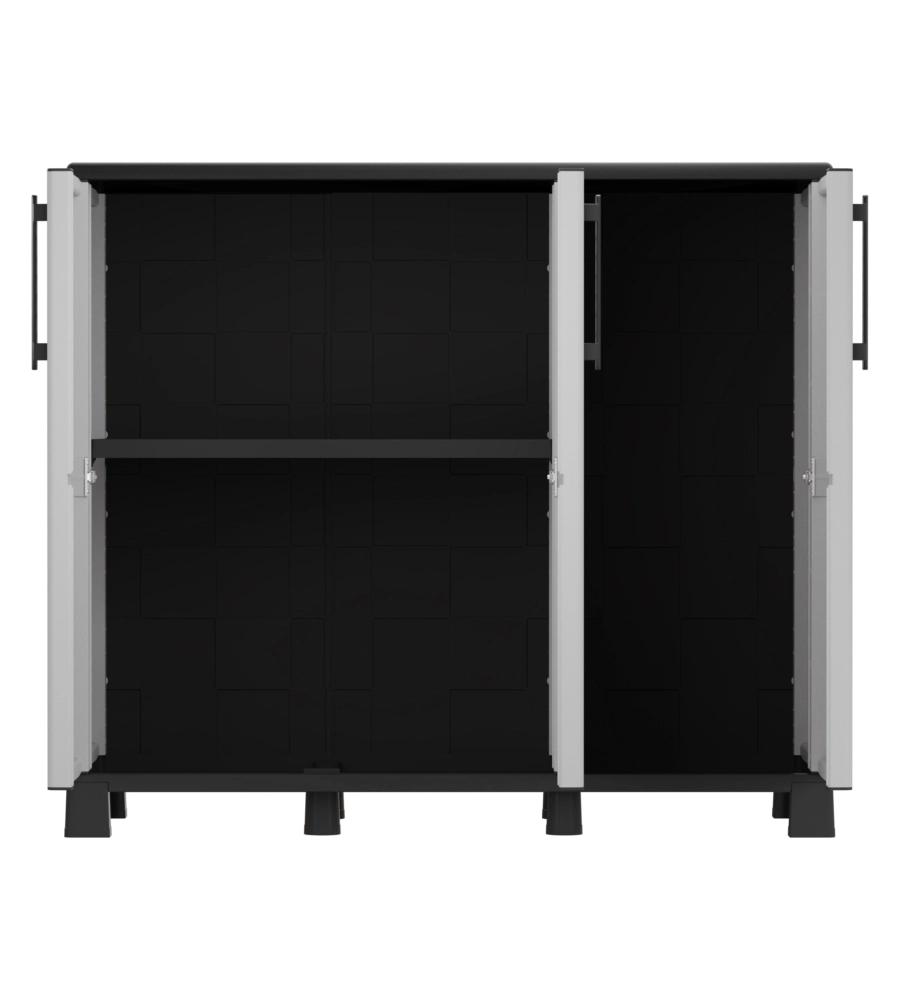 ARMADIO BASSO ARTPLAST "FAMILY" IN POLIPROPILENE GRIGIO 102X37X90 CM