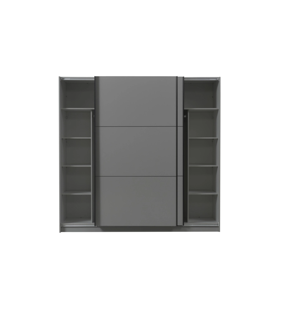Armadio 2 ante scorrevoli "Siena" grigio opaco 217x62,5x210 cm