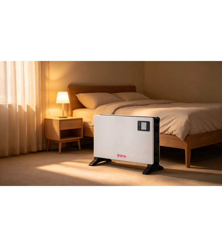 Termoconvettore digitale Ignip bianco con display LCD e wi-fi 2000W