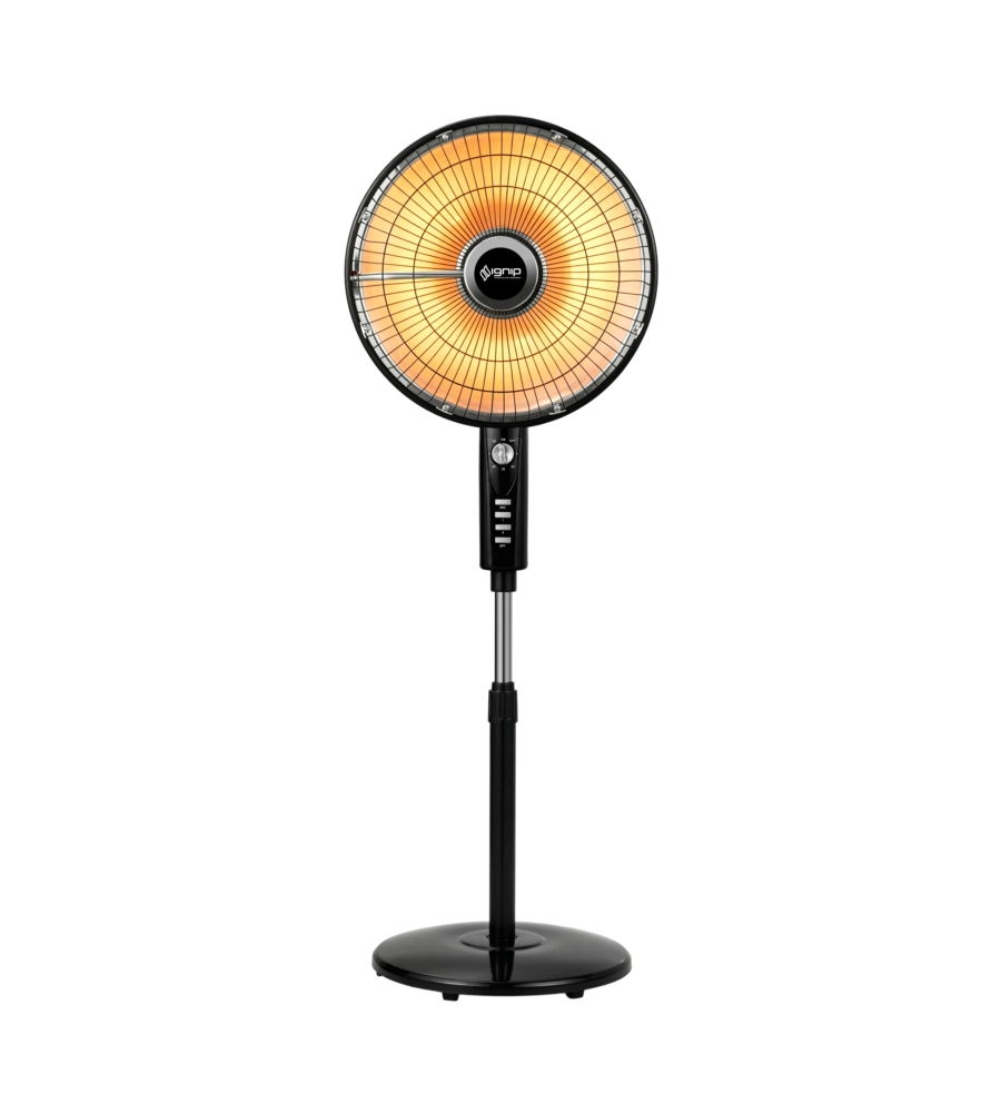 Stufa elettrica al carbonio a piantana Ignip nero 1000W