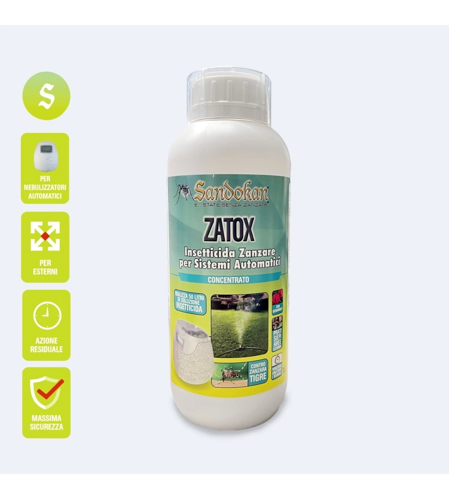 Repellente antizanzare per sistemi automatici Sandokan "Zatox" 500 ml