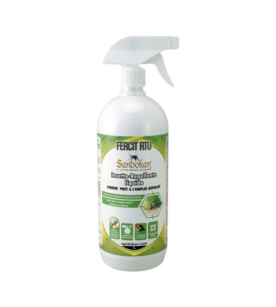 Repellente antizanzare pronto all'uso Sandokan "Fercit" 1 lt