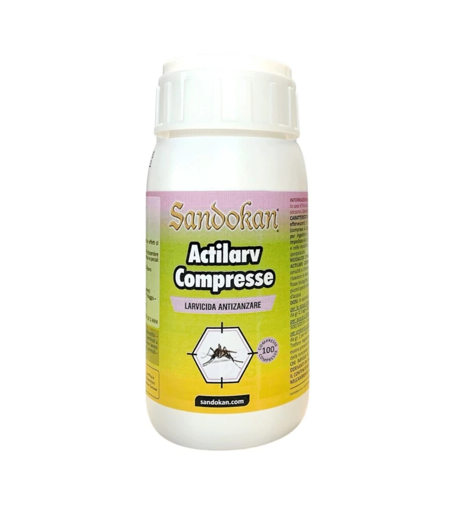Larvicida antizanzare Sandokan "Actilarv" 100 compresse
