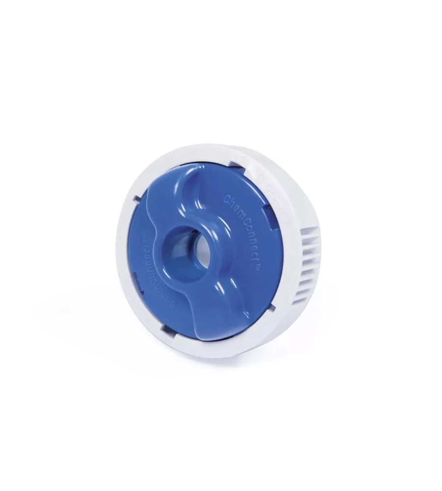 PISCINA FUORI TERRA CON STRUTTURA OVALE BESTWAY "POWER STEEL SWIM VISTA SERIES" CON FILTRO SABBIA, COPERTURA, SCALETTA E CHEMCONNECT 488X305X107 CM - COD. 56946-4