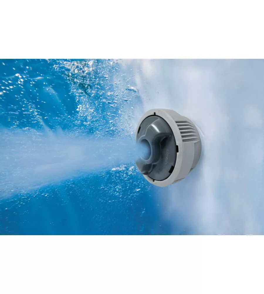 PISCINA IDROMASSAGGIO GONFIABILE BESTWAY "LAY-Z-SPA MILAN SMART AIRJET PLUS" CON CARTUCCIA, COPERTURA E CHEMCONNECT 6 PERSONE 196X196X71 CM - COD. 60029