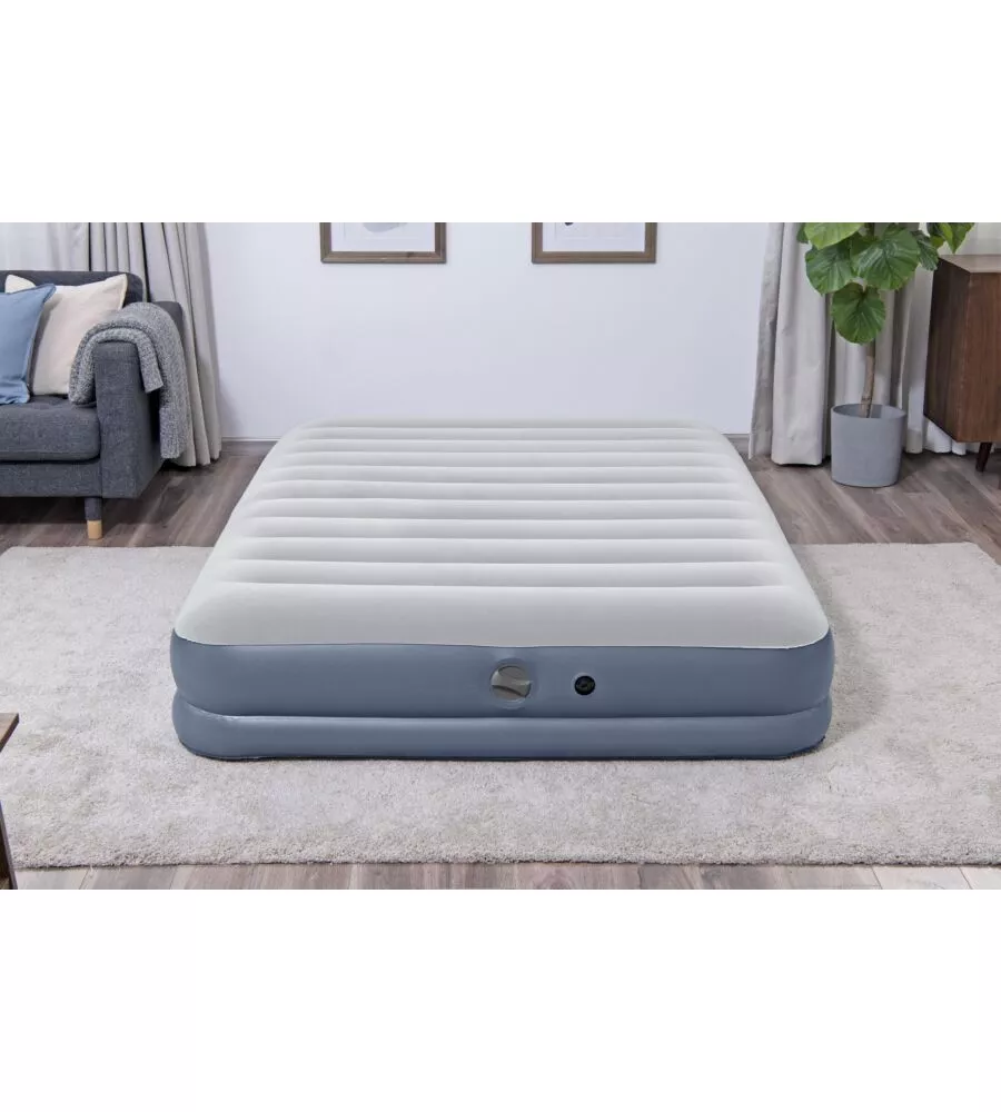 MATERASSO MATRIMONIALE GONFIABILE BESTWAY "TRITECH AIR" CON POMPA INTEGRATA 203X152X36 CM - COD. 6716T-7