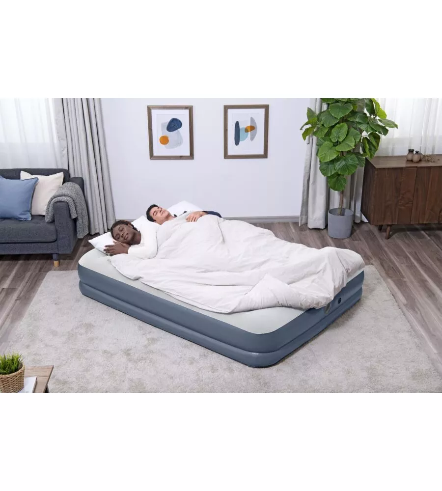 MATERASSO MATRIMONIALE GONFIABILE BESTWAY "TRITECH AIR" CON POMPA INTEGRATA 203X152X36 CM - COD. 6716T-7