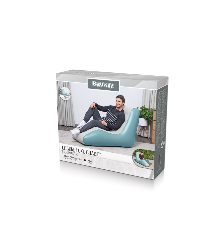 POLTRONA GONFIABILE BESTWAY "LEISURE LUXE CHAISE LOUNGER" 133X79X88 CM - COD. 75127