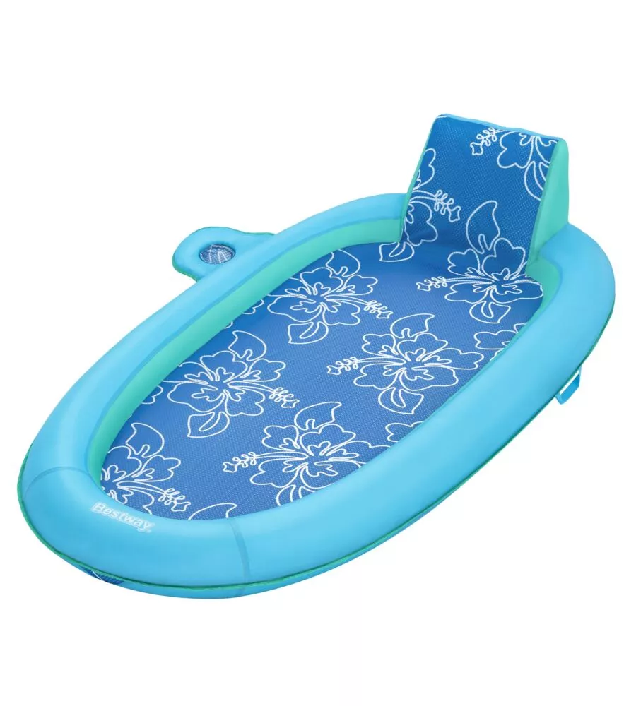 MATERASSINO GONFIABILE BESTWAY "FLEX 'N FOLD RECLINER LOUNGE" BLU 188X98X38 CM - COD. 43733