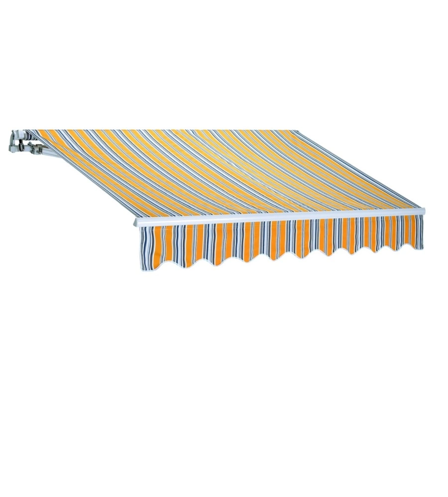 Tenda da sole a barra quadra Essenza fantasia riga gialla 250x200 cm