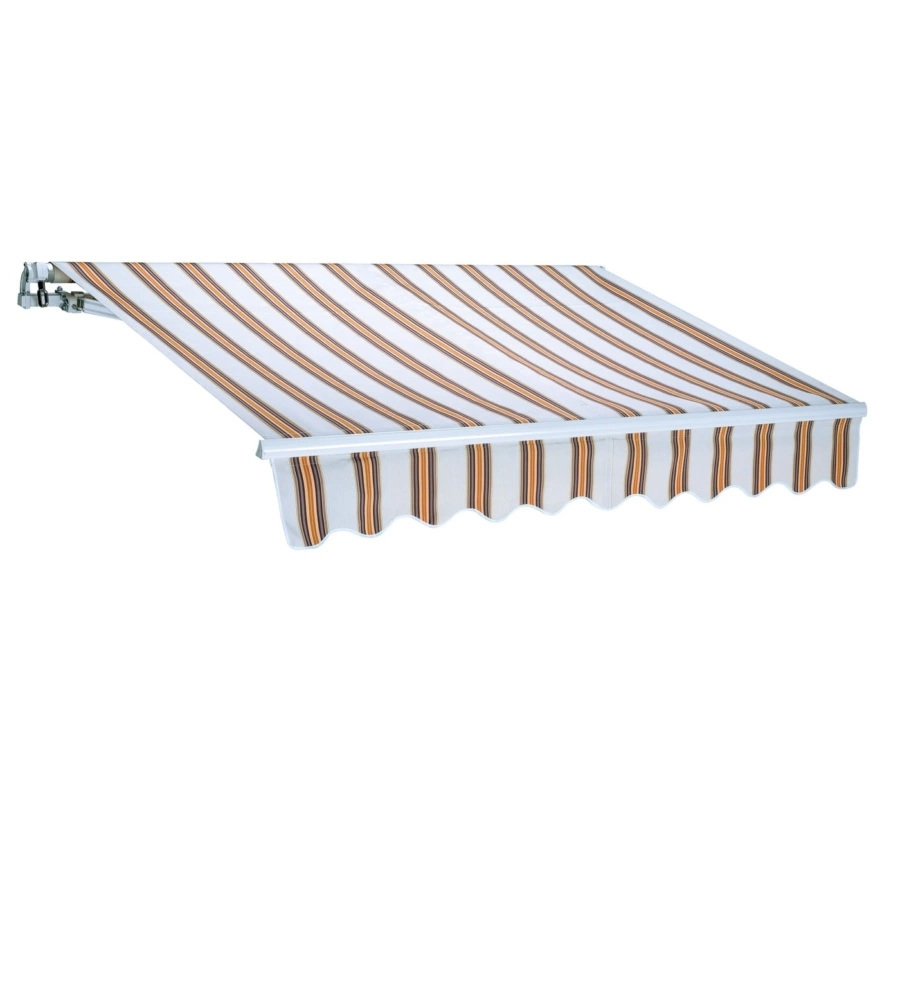 Tenda da sole a barra quadra Essenza fantasia riga beige 250x200 cm