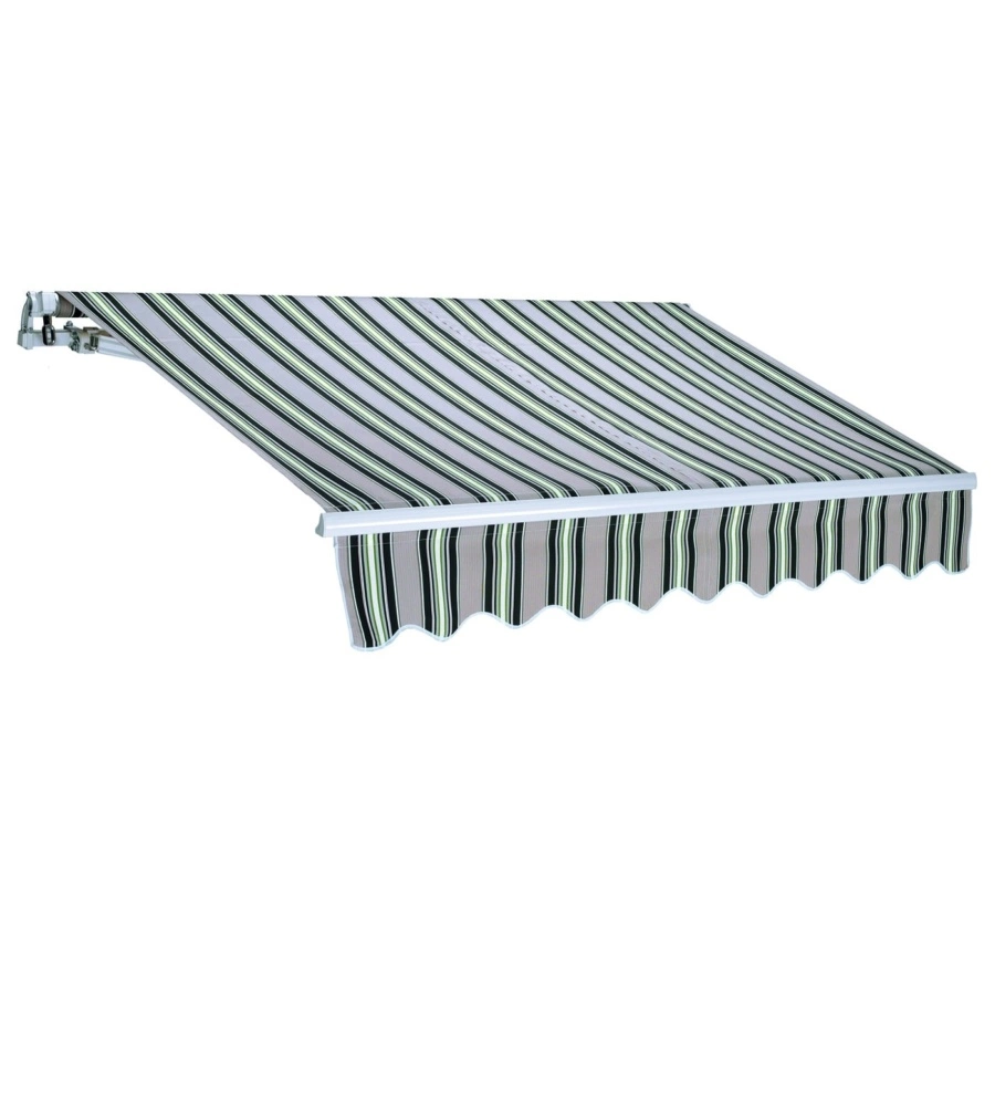 Tenda da sole a barra quadra Essenza fantasia riga verde 250x200 cm