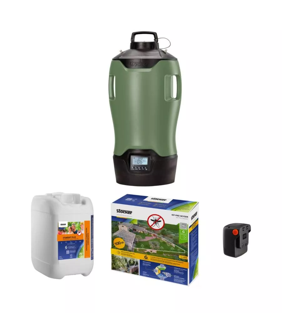 Kit antizanzare completo Stocker nebulizzatore geyser "E-25 MI"
