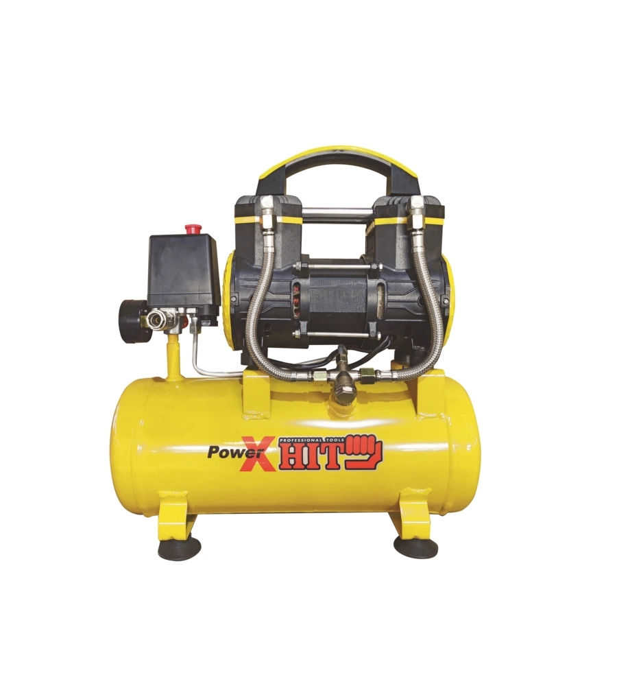 Compressore aria silenziato 6l 1,5 hp