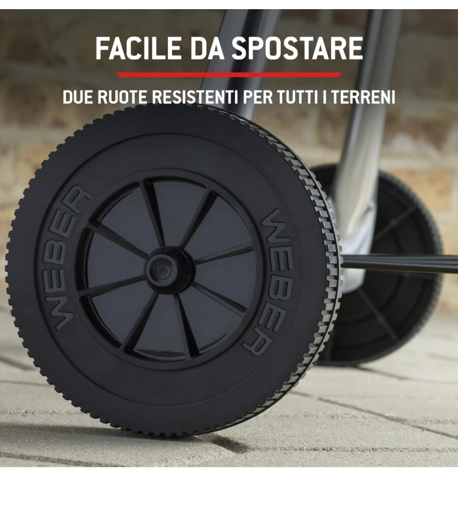 Barbecue a carbone Weber "Compact Kettle" con griglia 57 cm