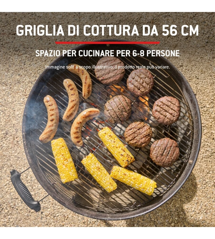 Barbecue a carbone Weber "Compact Kettle" con griglia 57 cm