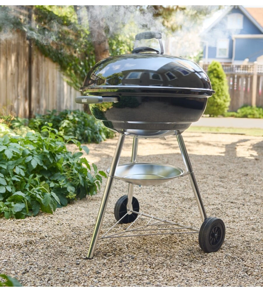 Barbecue a carbone Weber "Compact Kettle" con griglia 57 cm