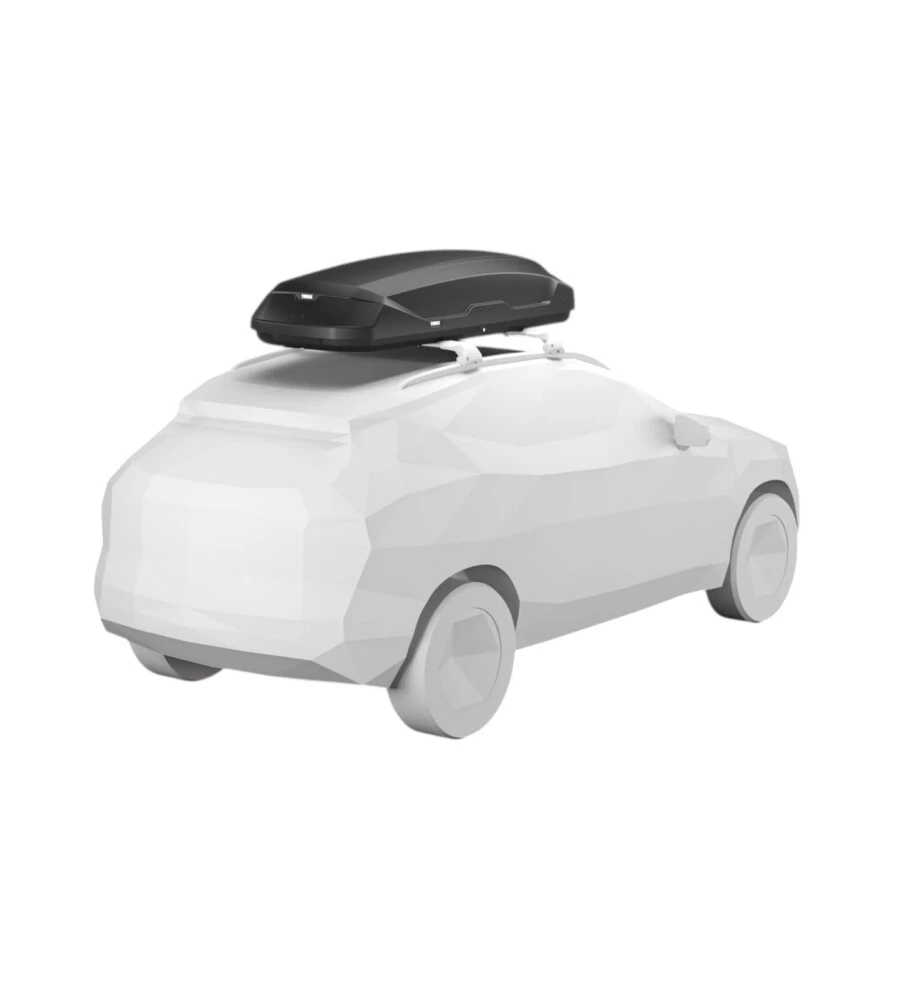 Box baule da tetto per auto Thule "Pulse 2 L" nero 450 lt