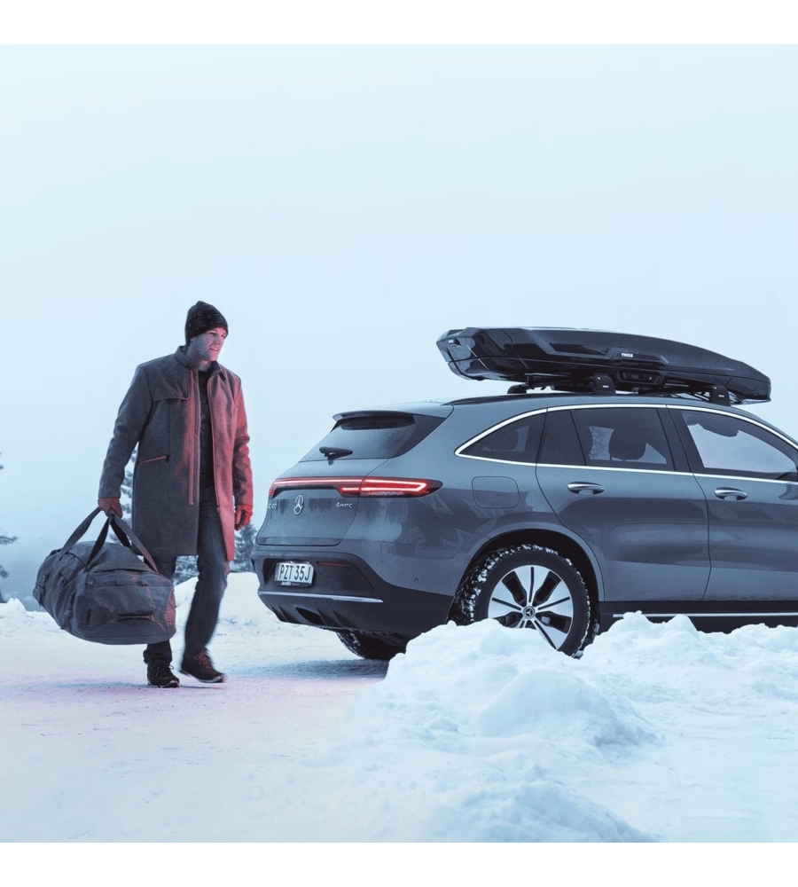 Box baule da tetto per auto Thule "Vector M" nero 360 lt