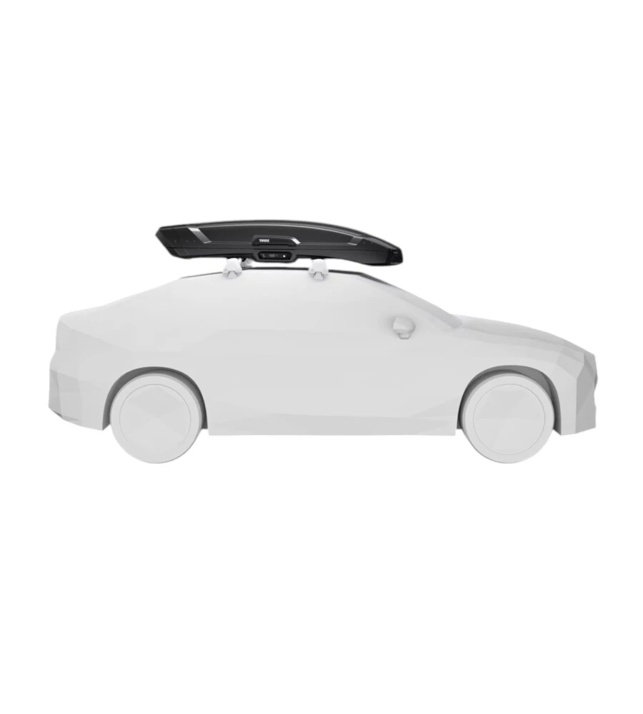 Box baule da tetto per auto Thule "Vector M" nero 360 lt