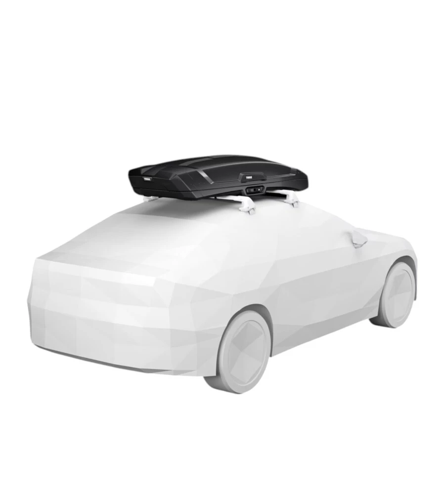 Box baule da tetto per auto Thule "Vector M" nero 360 lt