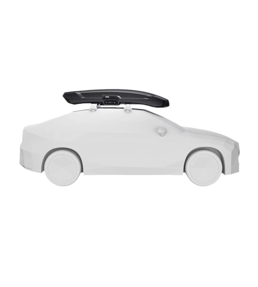 Box baule da tetto per auto Thule "Vector Alpine" nero 380 lt