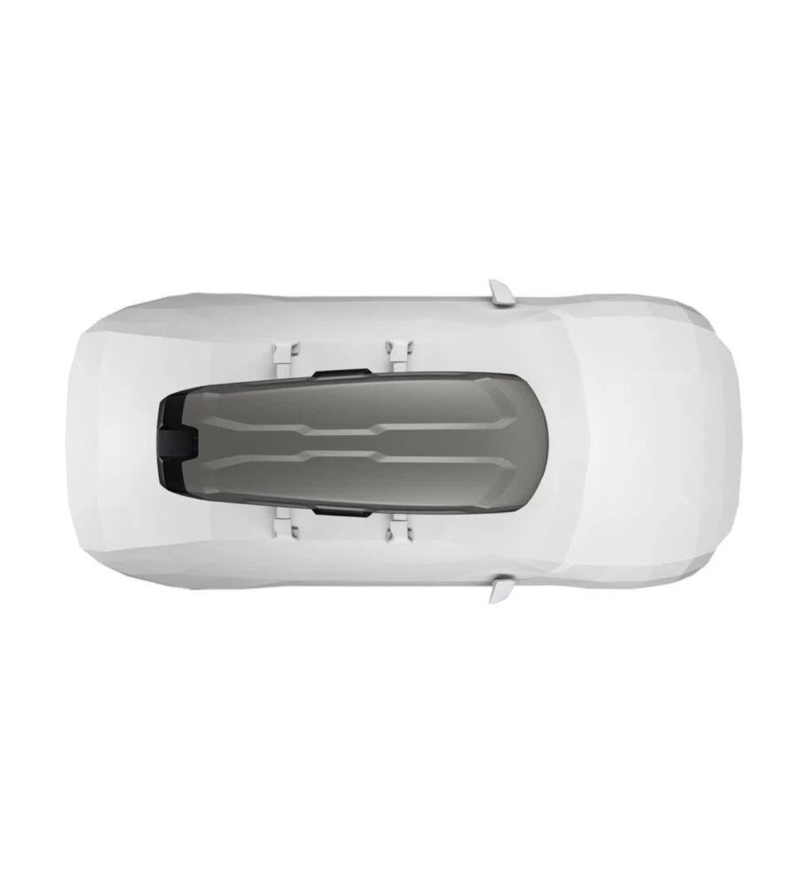 Box baule da tetto per auto Thule "Vector L" grigio 430 lt