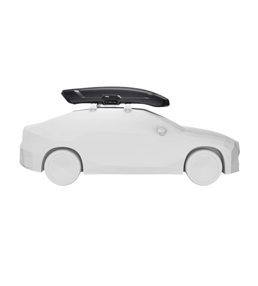 Box baule da tetto per auto Thule "Vector L" nero 430 lt