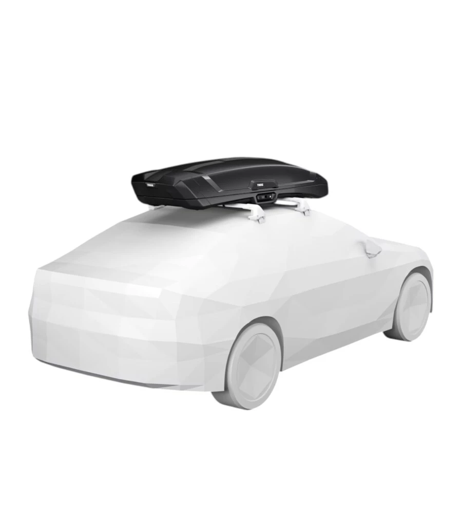 Box baule da tetto per auto Thule "Vector L" nero 430 lt