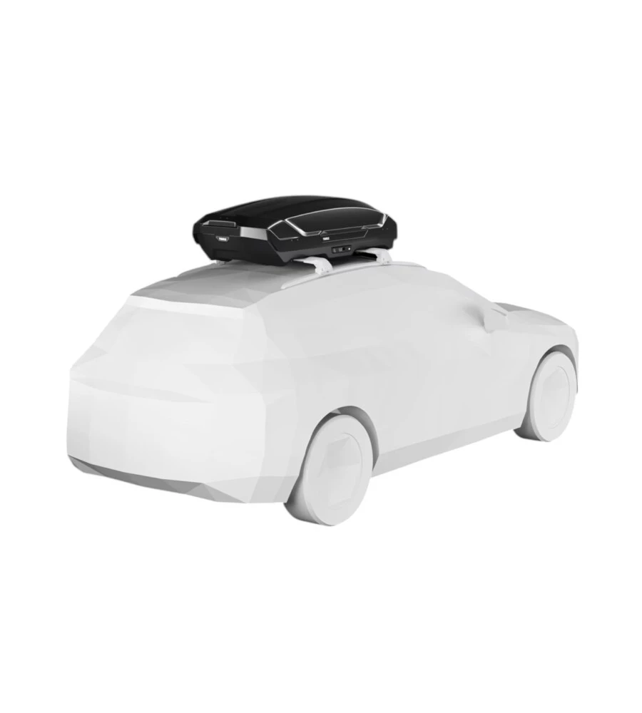 Box baule da tetto per auto Thule "Motion 3 M" nero 390 lt