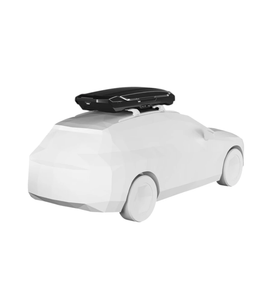 Box baule da tetto per auto Thule "Motion 3 XL Low" nero 400 lt
