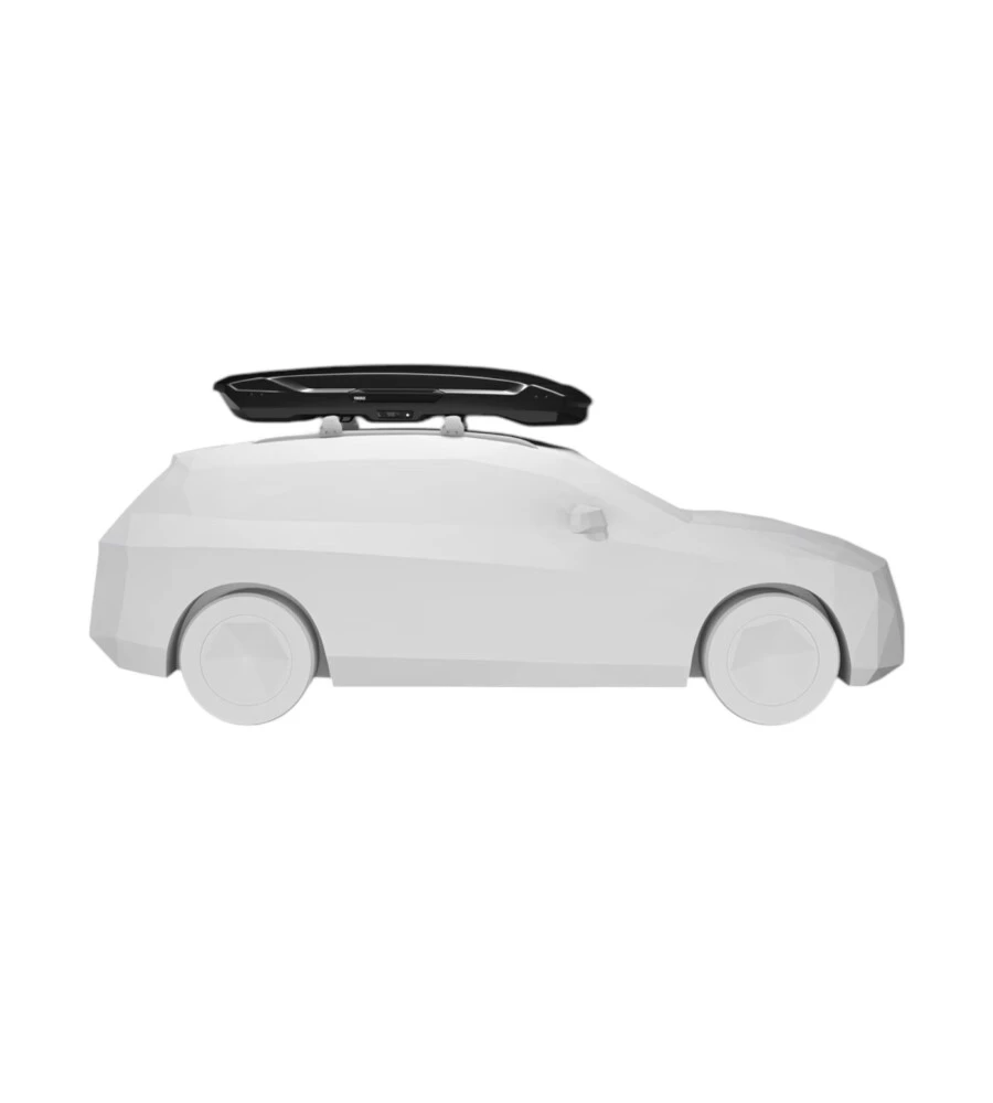 Box baule da tetto per auto Thule "Motion 3 XXL Low" nero 480 lt
