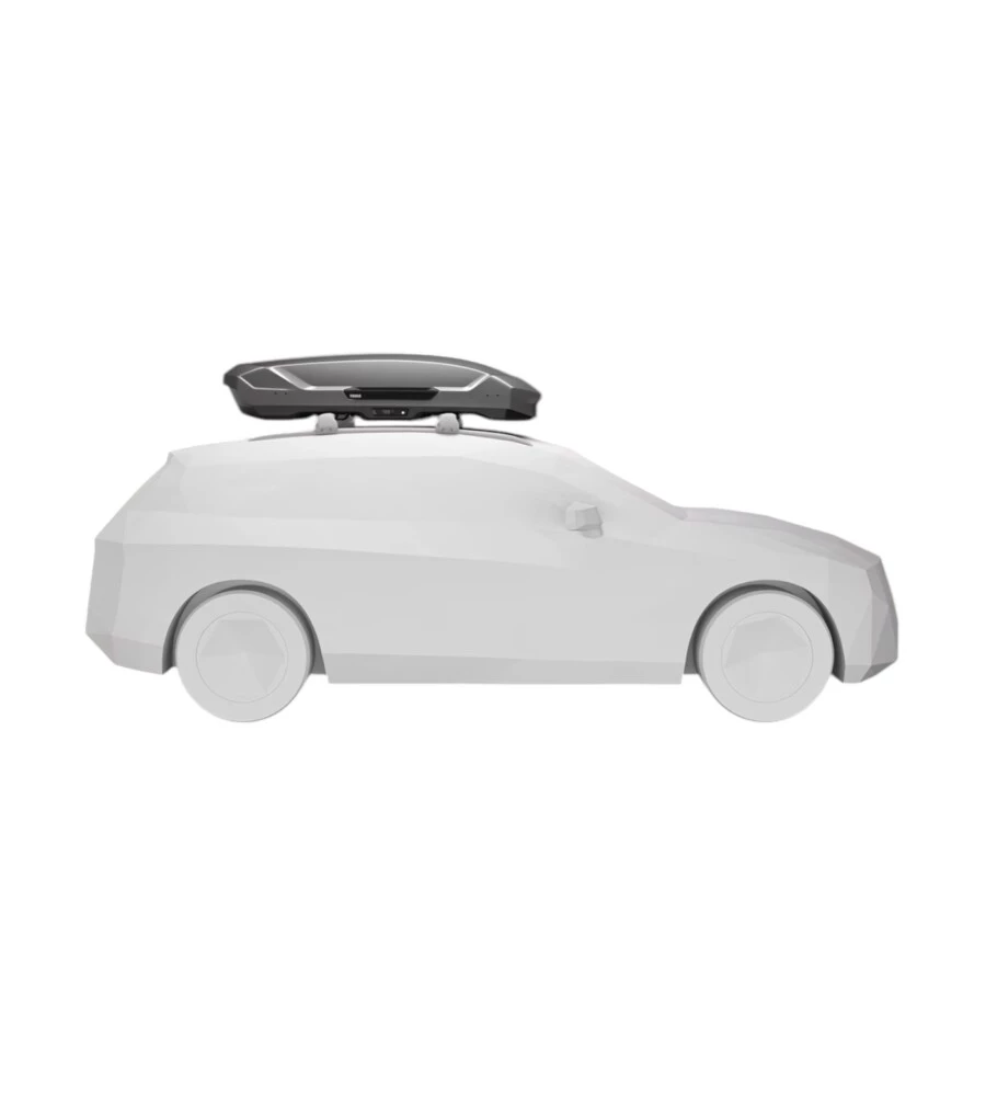 Box baule da tetto per auto Thule "Motion 3 L" grigio 440 lt