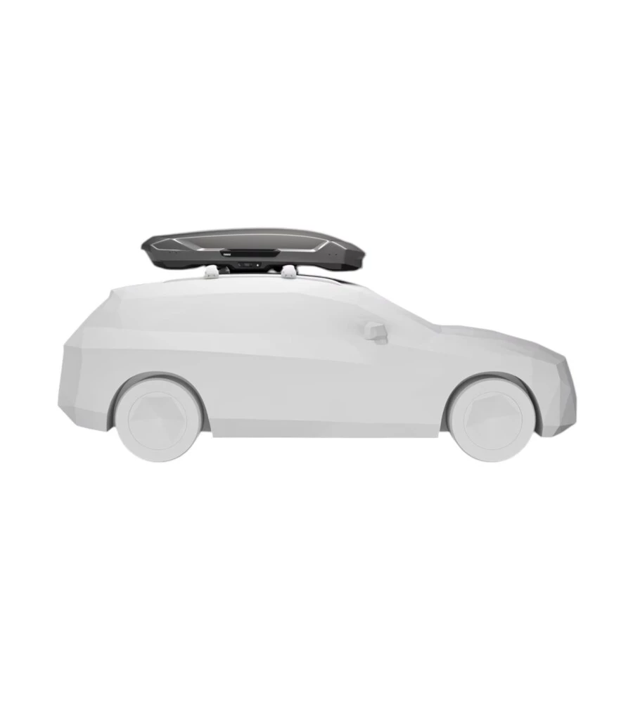 Box baule da tetto per auto Thule "Motion 3 XL" grigio 490 lt