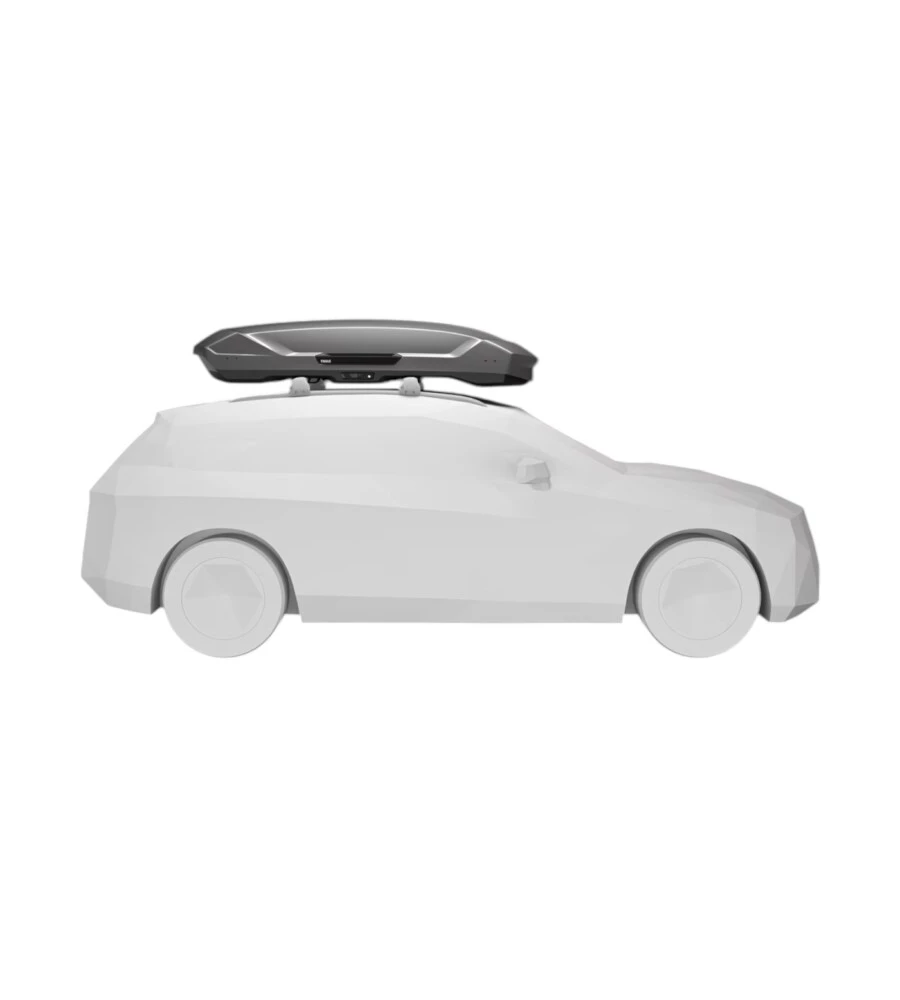 Box baule da tetto per auto Thule "Motion 3 XXL" grigio 590 lt