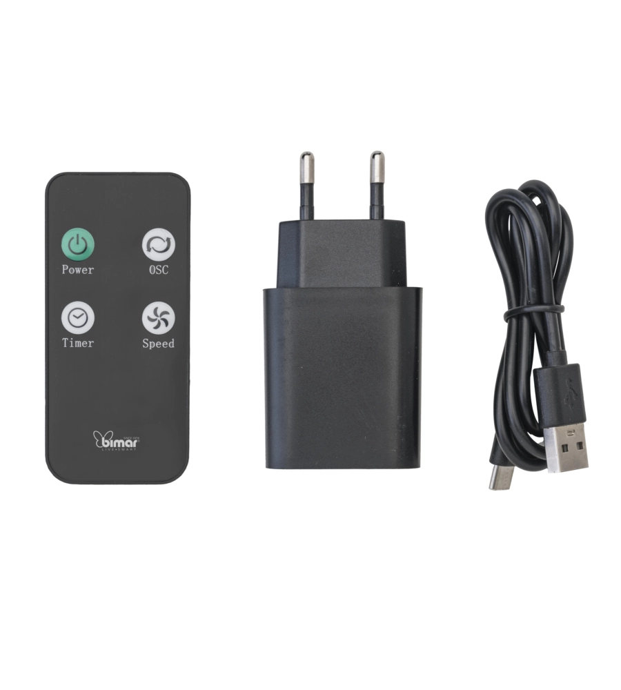 Ventilatore a piantana cordless Bimar doppia ventola orientabile