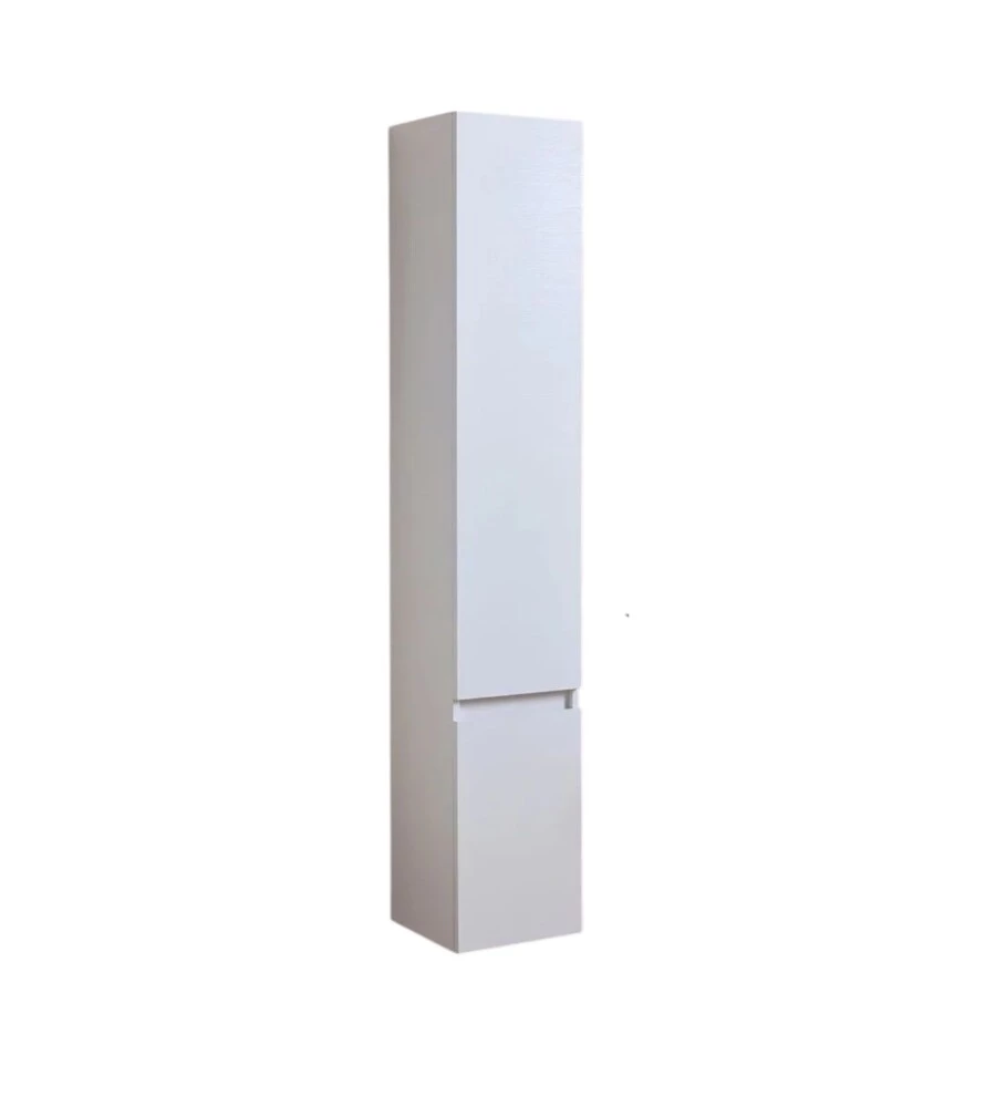 Colonna pensile sospesa "Garda" 2 ante bianco 31,5x31,5x136 cm