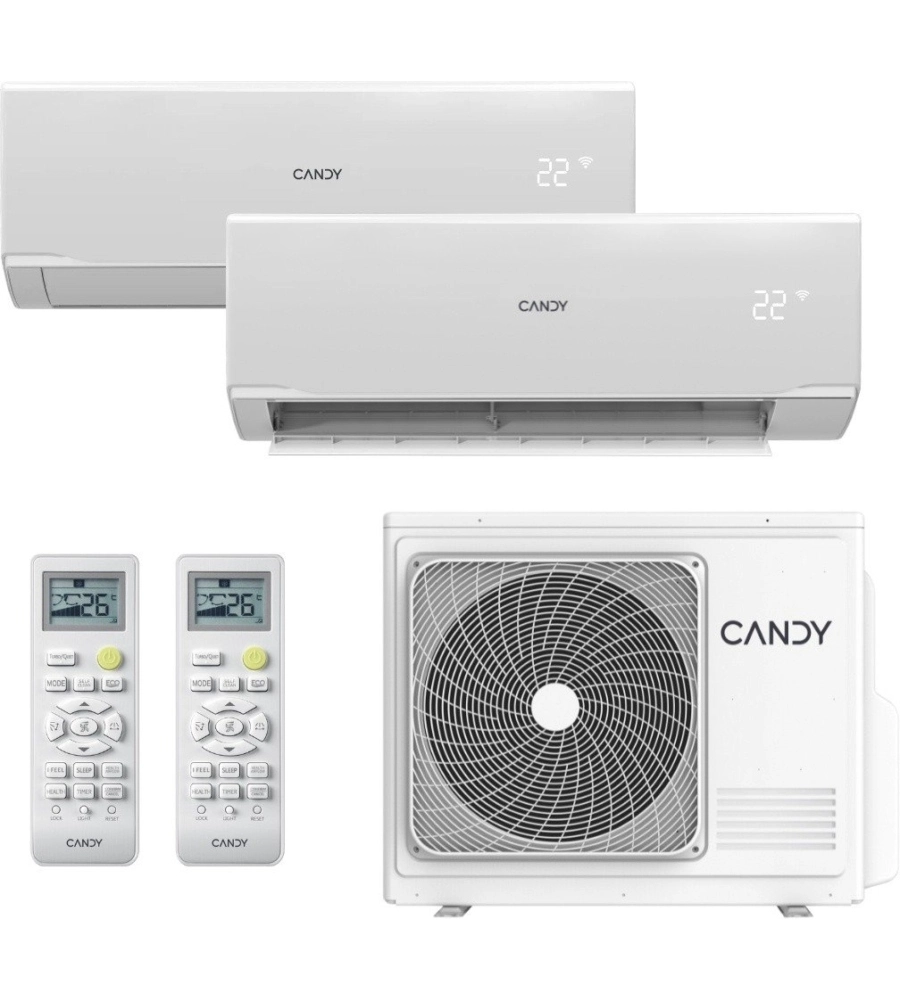 Climatizzatore caldo freddo Candy "Aria" dualsplit 12000+12000 btu