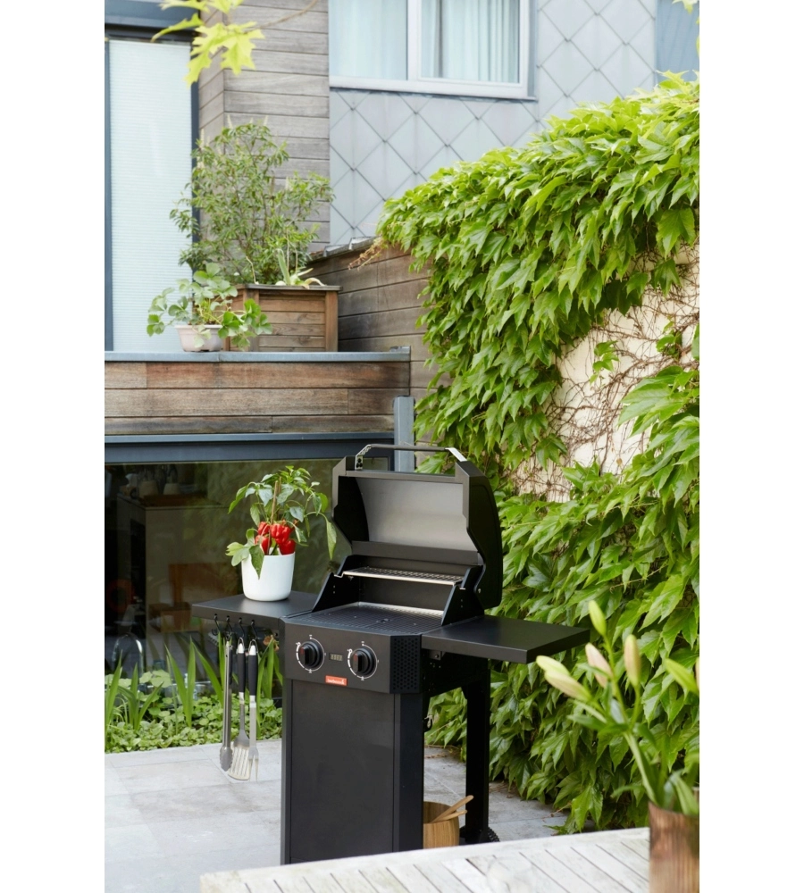 Barbecue elettrico barbecook "E-Luca" nero 2 fuochi