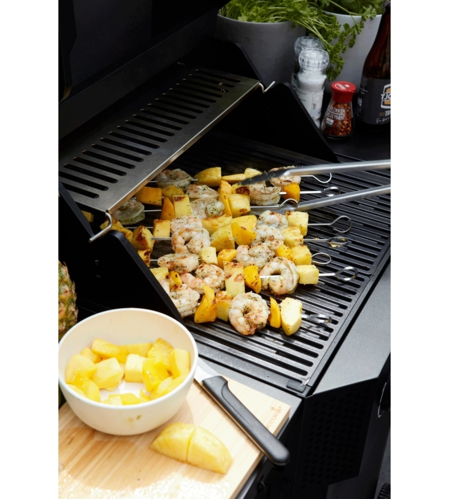 Barbecue elettrico barbecook "E-Luca" nero 2 fuochi