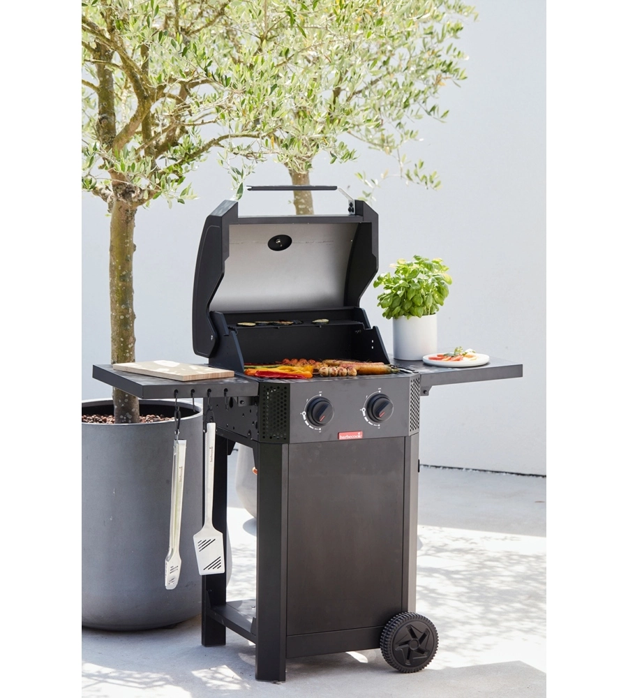 Barbecue a gas Barbecook "Luca 210" nero 2 fuochi