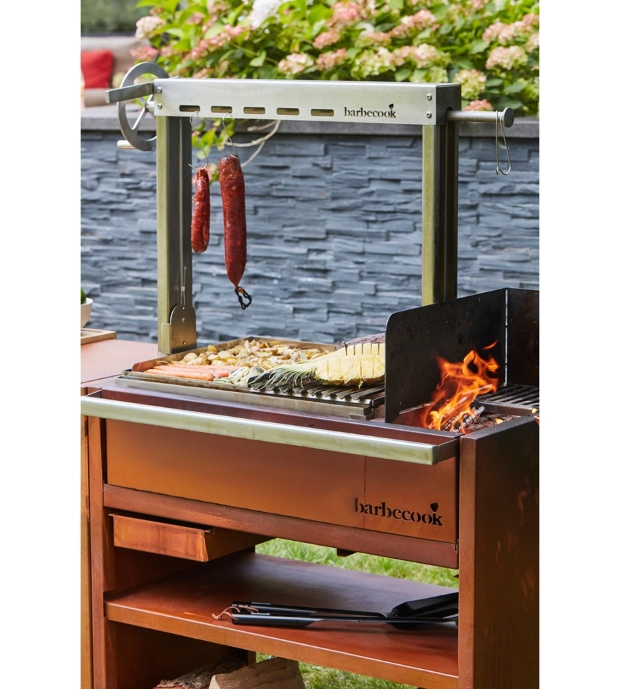 Barbecue a legna Barbecook "Pedro" con griglia 64x44,5 cm