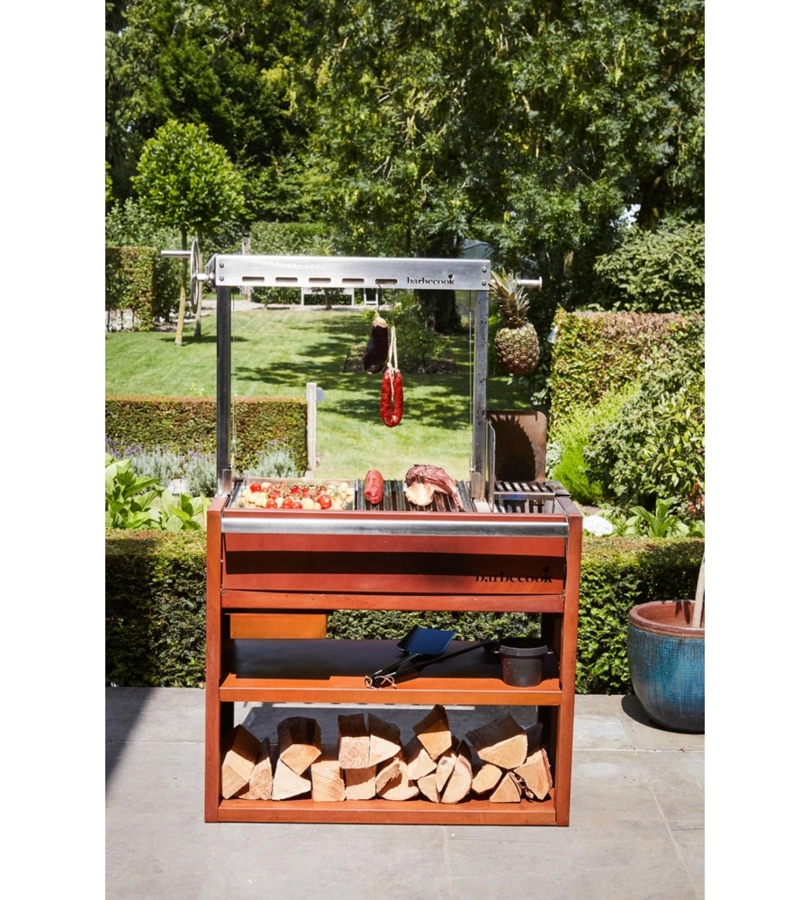 Barbecue a legna Barbecook "Pedro" con griglia 64x44,5 cm