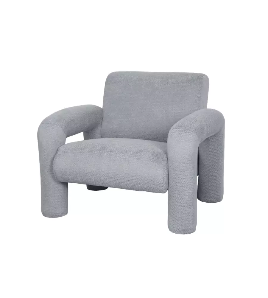 Poltroncina Bellahome "Cleo" grigio 86x79x72 cm